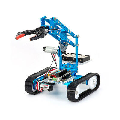 

Makeblock Окончательный робот Black & Синие программируемые интеллектуальные роботы Bluetooth игрушки беспроводной пульт дистанционного управления сборочные игрушки подарок на день рождения подарочное издание