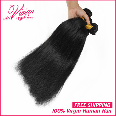 

Brazilian virgin hair straight Unprocessed Human Hair Wave 3pcs Vivian Hair Product 8A Straight Brazilian Virgin Hair bundles