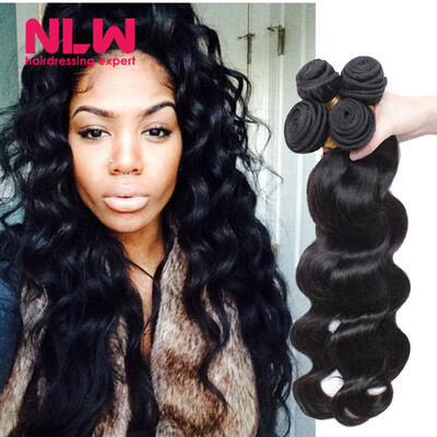 

Bouncy Top Quality N.L.W. Products Brazilian Virgin Hair Body Wave 4 Bundles 8A Unprocessed Free Shipping Full and Thick