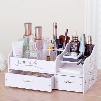 

Jingdong Supermarket Yi Cai years of storage box double cosmetics finishing box jewelry storage box YCG3006