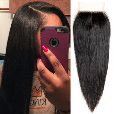 

Brazilian Straight Closure 7a Lace Closure Straight Free Part Human Hair Closure
