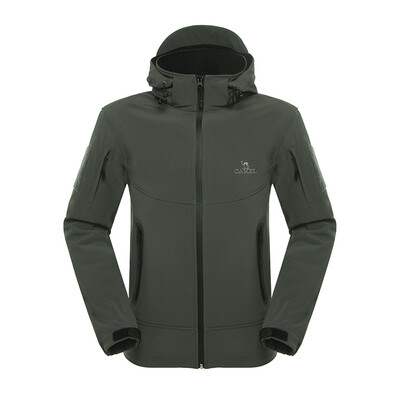 

Camel (CAMEL) наружная пара флис мягкая оболочка одежда мужской 2F14025 серый XL