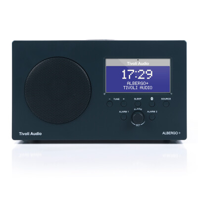 

American Audio Almongo Albergo Fashion LED Radio Bluetooth Speaker - Blue - Remote Clock Alarm