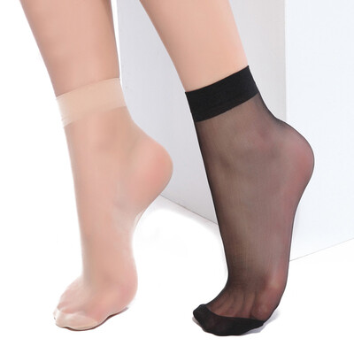 

Yu Zhaolin short silk stockings anti-hook wire wear transparent thin female silk socks 20 pairs
