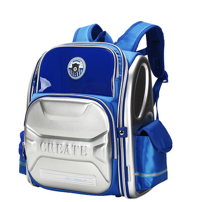 

Cara Carany British school children&39s school bag primary school students to reduce the burden of male&female students Japanese&Korean wind shoulder bag CX2638 Lake Blue