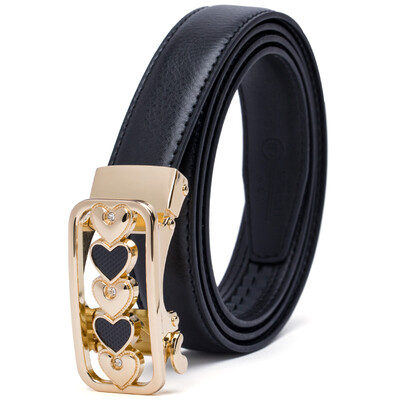 

PLOVER LEATHER BELT HARDWARE BUCKLE LEATHER BELT P16303L001J WHITE