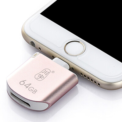

Chuanyu 64G Apple мобильный телефон U диск USB3.0 Apple официальный MFi сертификации iPhone / iPad расширение мобильный телефон компьютер двойной использования U диск розовое золото