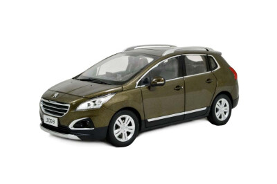 

118 scale Peugeot 3008 2016 diecast model car brown