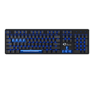 

AKKO Keyboard Space EDG Edition 104-key Mechanical Keyboard Black & Blue Blue Switch
