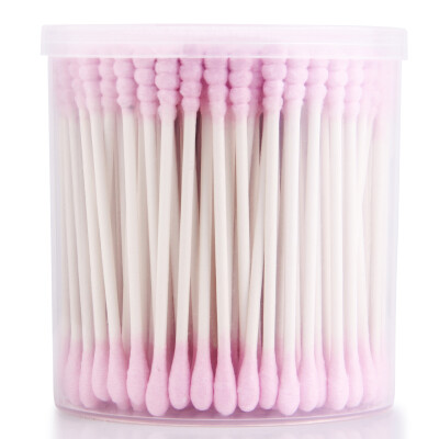 

Uplus Pink Round Head Cotton Swabs Two Headed Cotton Buds 200 Count