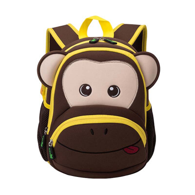 

NOHOO 3D Monekey Kids Baby Children School Bags Waterproof Cartoon School Bags Backpack For Girls Boys