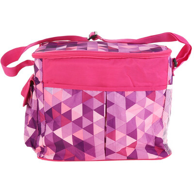 

[Jingdong supermarket] Jingtang large thick fashion insulation fresh cold ice bag outdoor dinner lunch bag car picnic package 33 * 24 * 26cm rose red triangle