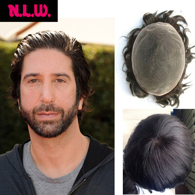 

100% European virgin human hair 10A toupee for men with SOFT THIN Super Swiss lace, 10" x 8" Straight hair pieces for men from NLW