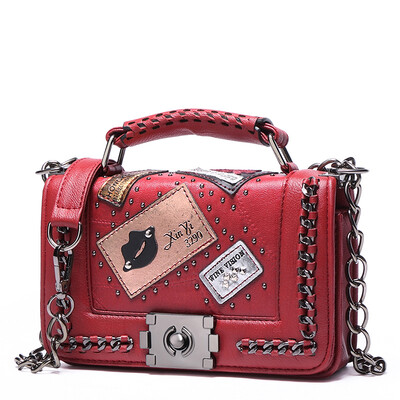 

Марафон Тандем Корейские женские наплечники Сумка Захваты Мультфильм Мода Мини-сумки B150 Красный