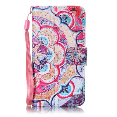 

Flower Design PU Leather Flip Cover Wallet Card Holder Case for IPHONE 6PLUS