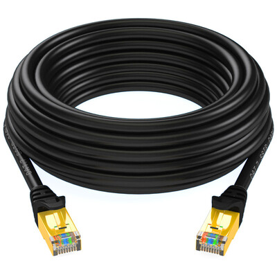 

Shanze (SAMZHE) CAT-705H CAT7 семь категорий инженерного класса на основе позолоченного медного экрана 7 в качестве финишного высокоскоростного сетевых соединительного кабеля сетевого кабеля Black 5 м