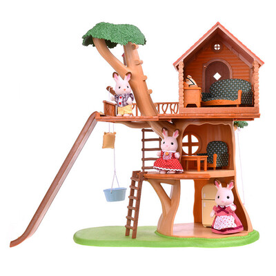 

Sambler family Japanese brand princess toy girl doll house simulation forest family family house shop house - happy tree hut SYFC28828