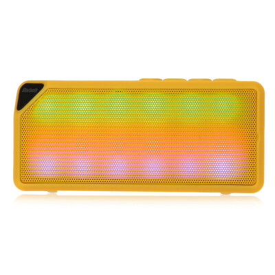 

X3S Mini Multi-Color Flash LED Light Wireless Speaker with Built-in Microphone Support USB AUX FM Radio TF Card