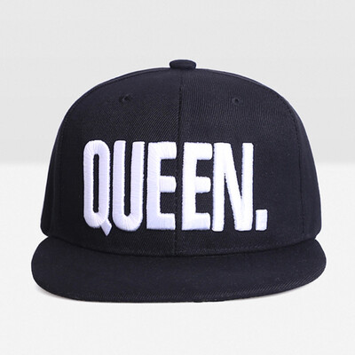 

WISHCLUB 2017 WISH CLUB 2017 New Men's King Baseball Cap Fashion Lady Queen Hip Hop Hat Couple Embroidery Hat