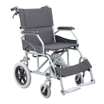

Foshan Oriental (AUFU) wheelchair steel material FS863ABJP-46 foldable cricketer belt brake elderly mobility wheelchair