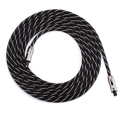 

Xinyobo Fever Digital Optical Audio Audio SPDIF TOSLINK Interface Connector TV Audio Amplifier Fiber Black 15m