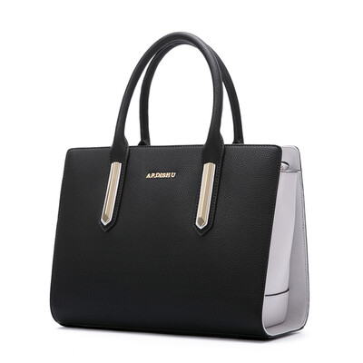 

Elderly Kangaroo APDISHU new hit color cowhide female handbag bag oblique cross package ladies bag commuter bag AP8316-1 black