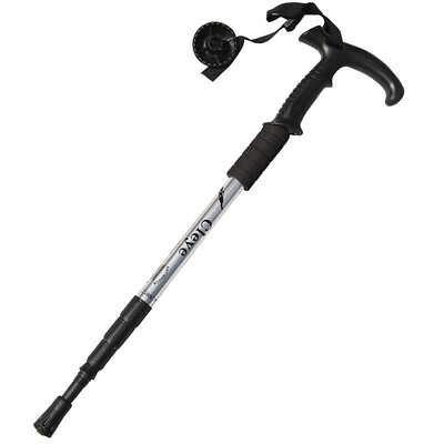 

Fantastic cane trekking pole outdoor four retractable cane silver