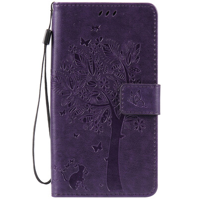 

Purple Tree Design PU кожа флип крышку кошелек карты держатель чехол для Zenfone ZB551KL