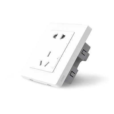 

MI xiaomi Aqara Интеллектуальная настенная розетка, ZigBee wifi Беспроводной пульт дистанционного управления для работы с Xiaomi S
