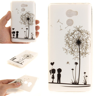 

Lovers and dandelion Pattern Soft Thin TPU Rubber Silicone Gel Case Cover for XIAOMi RedMi 4