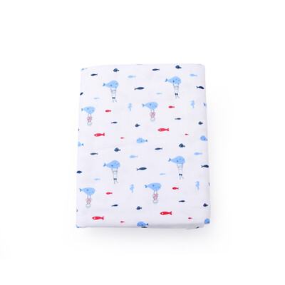 

Хлопок эпохи (PurCotton) весной и летом дети детей марлевые кондиционер 135x120cm + Stars синий кит 1 / мешок