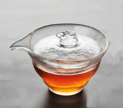 

Handmade High Quality Satin Glass Gongfu Tea Gaiwan Brewing Vessel 120ml 405oz