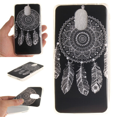 

Black wind chimes Pattern Soft Thin TPU Rubber Silicone Gel Case Cover for Lenovo VIBE P1m