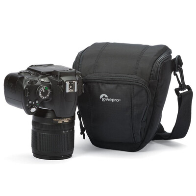 

Lowepro Camera Bag Toploader Zoom 45 AW II Защитная сумка для фотокамеры Сумка для фотокамеры с треугольной камерой черного цвета