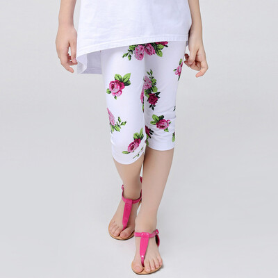 

Cute girl bowling pants small camellia pants girl pants E081B white 120