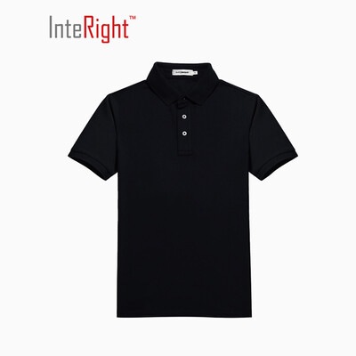 

INTERIGHT [Jingdong качество производства] 50S хлопок двойной бисер для бесплатного горячих мужчин бизнес случайные поло рубашка черный XL код