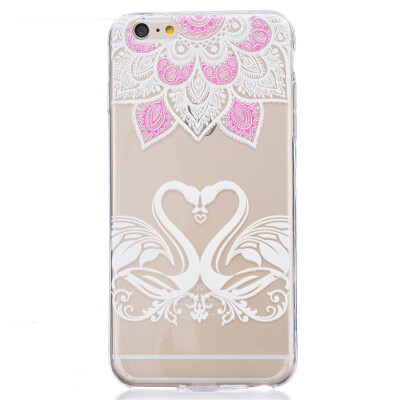 

Swan Pattern Soft Thin TPU Rubber Silicone Gel Case Cover for IPHONE 6/6S