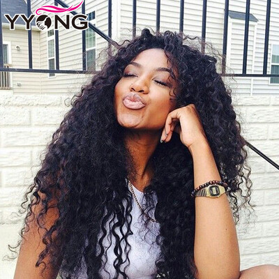 

YYONG Hair Products 4Pcs Перуанская девственная кудрявая кудрявая волна Дешевые перуанские волосы Virgin Kinky Curly Virgin Hair Free Shipping