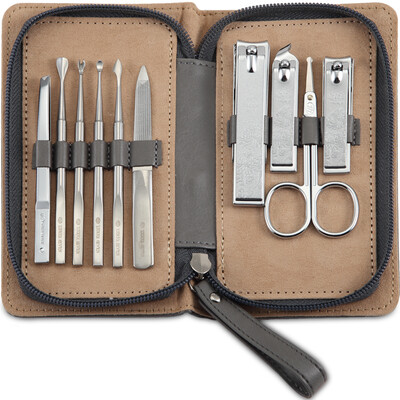 

【Jingdong Supermarket】 777 Nail Knife Set Nail Clamp Clamp Repair Beauty Set 10pcs NTS-6011 Korea Gray (Import