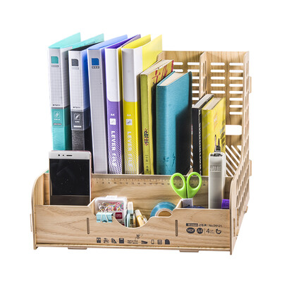 

Jinlongxing Glosen D9121 handmade DIY wood four multi-functional combination file box file box data frame wood color