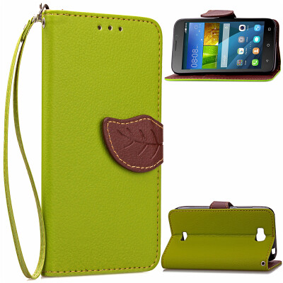 

Green Design PU Leather Flip Cover Wallet Card Holder Case for Huawei Y5c/Honor Bee