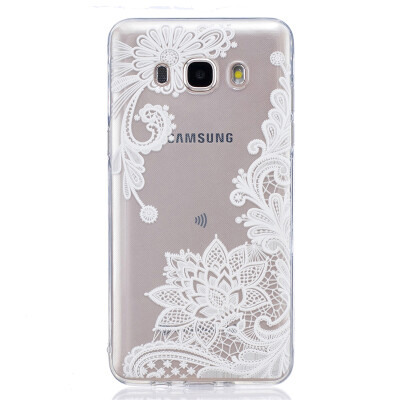 

Lace flowers Pattern Soft Thin TPU Rubber Silicone Gel Case Cover for SAMSUNG Galaxy J5 2016/J510