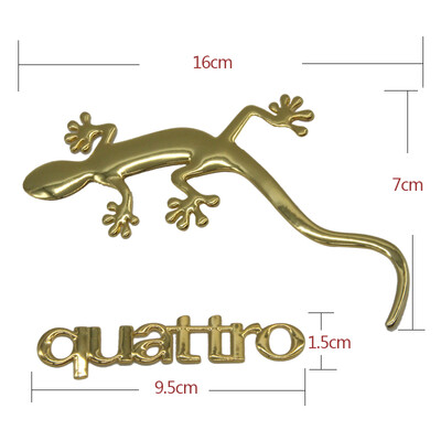

Huan Sheng special (XUANSHENGTE) xst-bh4 thick solid metal gecko car stickers silver gecko king size 16cm * 7cm letter size 9.5cm * 1.5cm