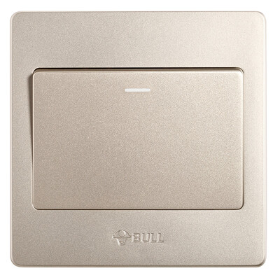 

Bull (BULL) switch socket G07 series three open single control switch 86 type panel G07K311Y (U6) champagne gold