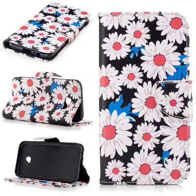 

Chrysanthemum Design PU Leather Flip Cover Wallet Card Holder Case for SAMSUNG Galaxy A5 2017