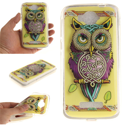 

Сова Pattern Мягкий тонкий ТПУ Резиновая крышка силиконовый гель чехол для Alcatel One Touch Pop C7