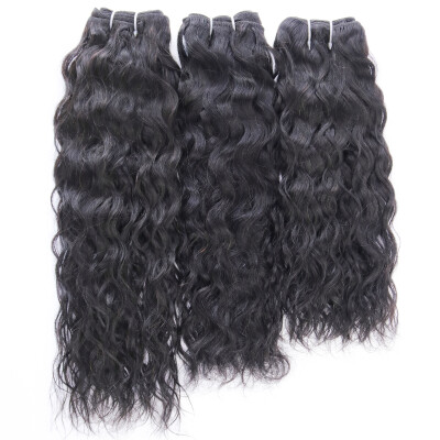 

7a Grade Malaysian Virgin Hair Water Wave 10-28'' Malaysian Water Wave Hair 3pcs Ocean Natural Curly Hair Weave