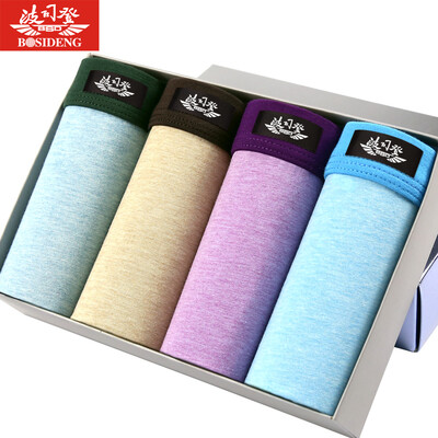

BOSIDENG BJK61051-5 men&39s underwear cotton angle underwear male 4 mixed color boxed E combination