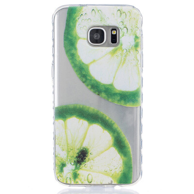 

Lemon Pattern Soft Thin TPU Rubber Silicone Gel Case Cover for SAMSUNG GALAXY S7 Edge