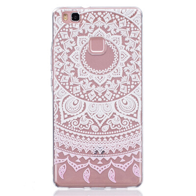 

Белый шаблон Pattern Мягкий Тонкий TPU Резиновый Силиконовый гель Чехол для HUAWEI P9 Lite